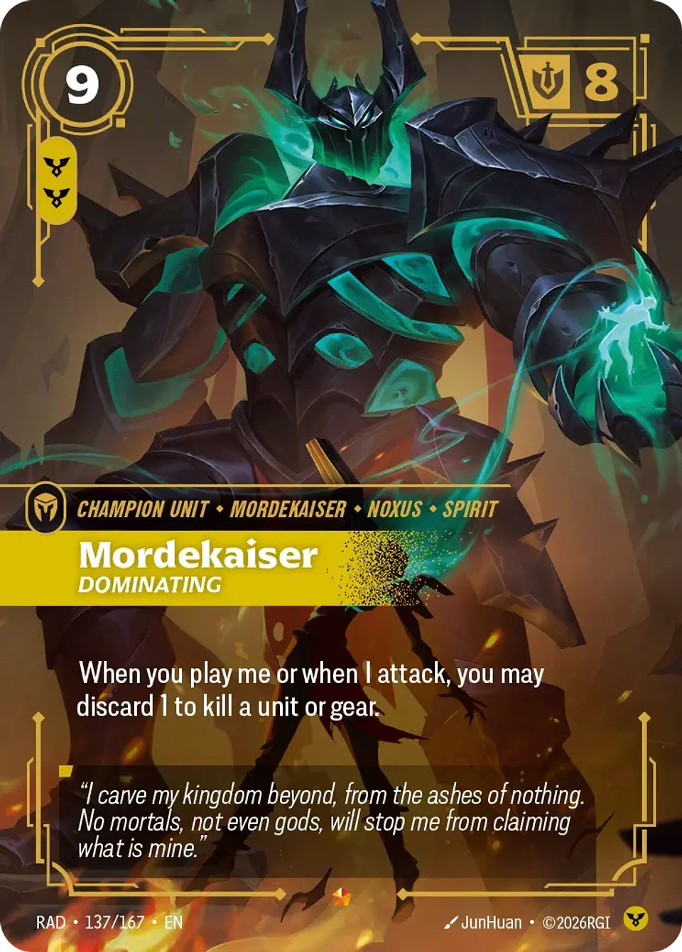 Mordekaiser, Dominating 1