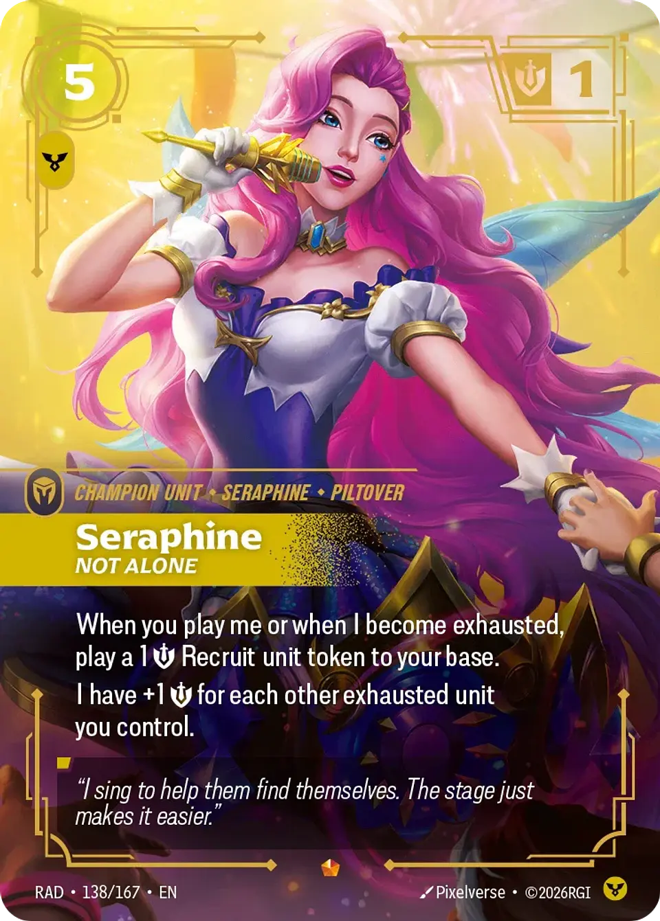 Seraphine, Not Alone 1