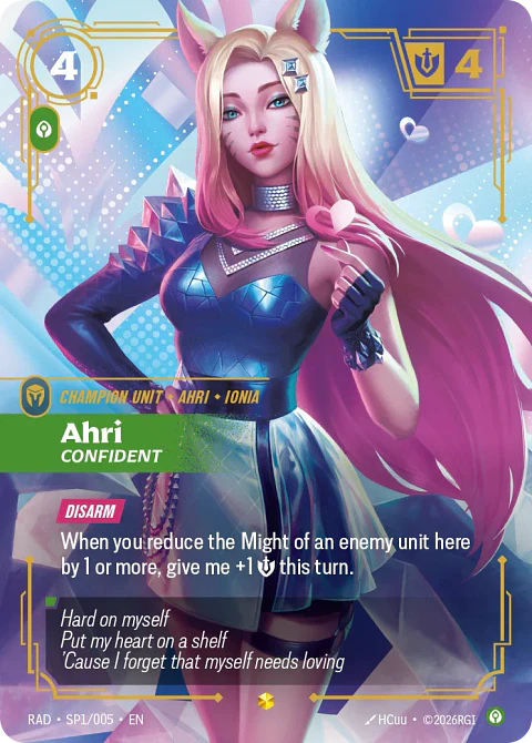 Ahri, Confident (K/DA Special Art Card)