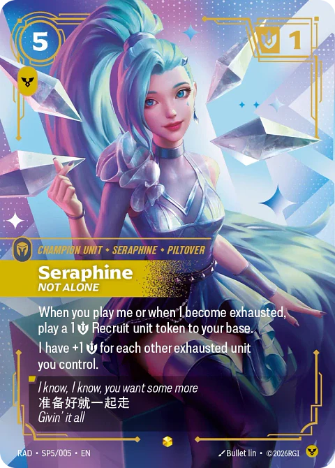 Seraphine, Not Alone (K/DA Special Art Card)
