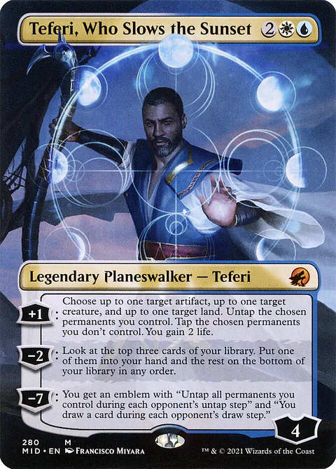 Teferi, Who Slows the Sunset (Borderless)