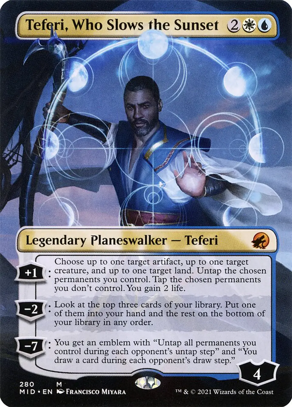 Teferi, Who Slows the Sunset (Borderless) 1