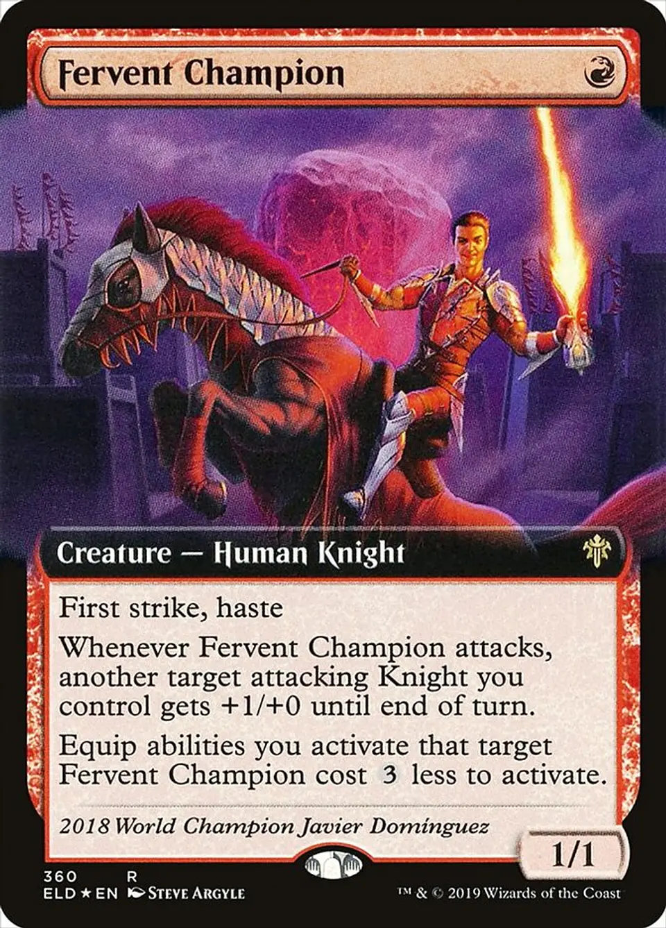 Fervent Champion (Extended Art) 1