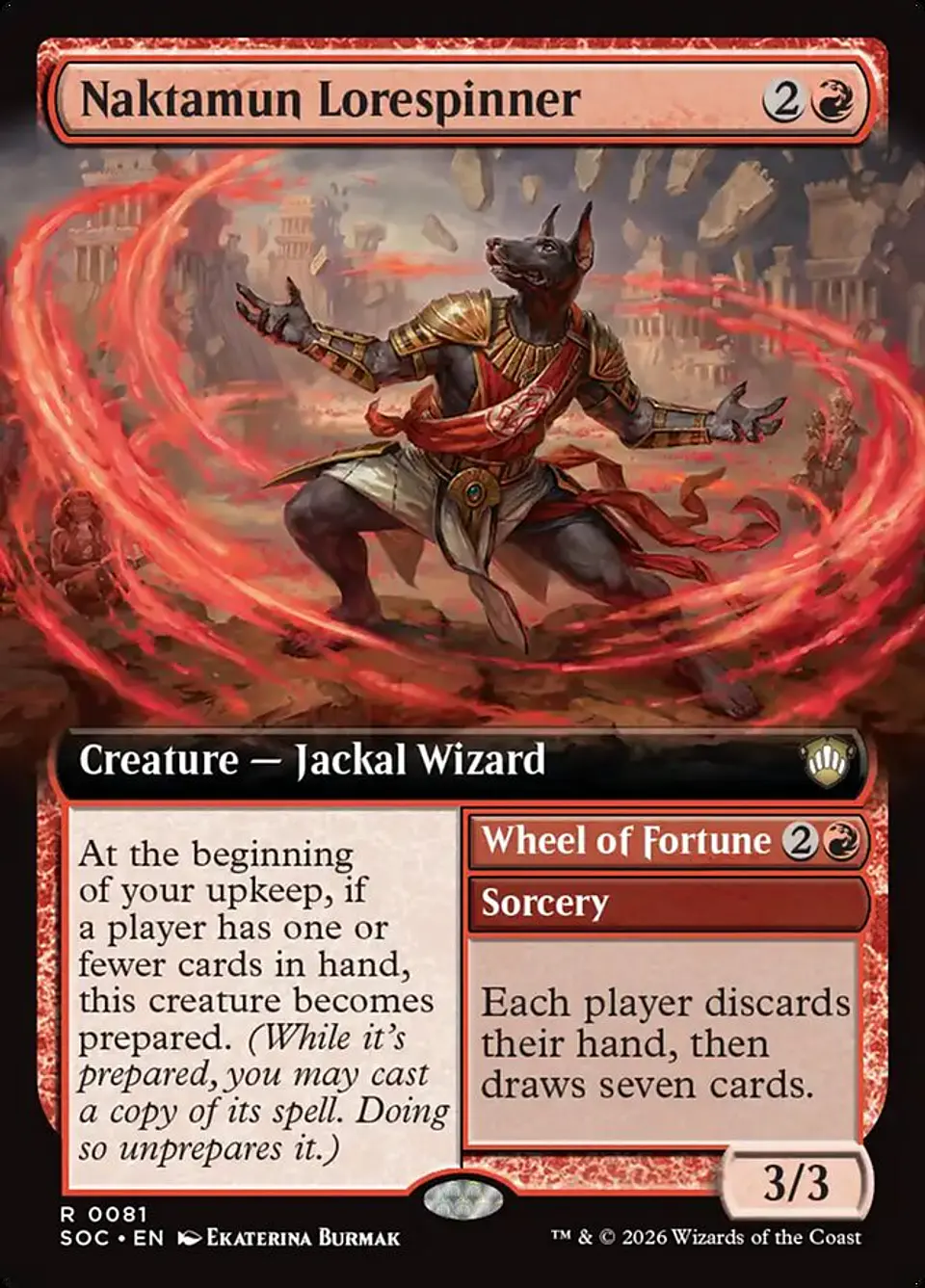 Naktamun Lorespinner // Wheel of Fortune (Extended Art) 1