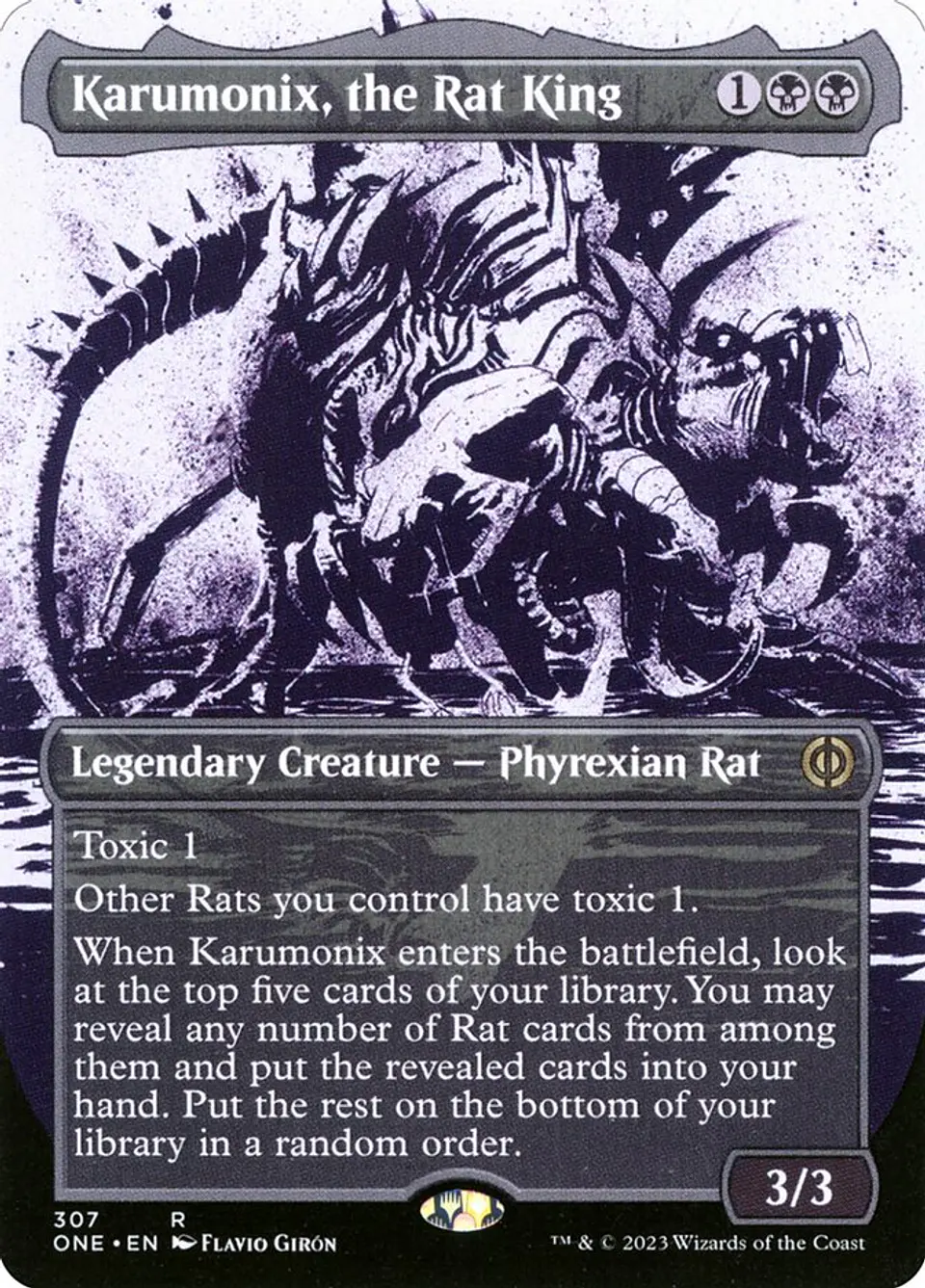 Karumonix, the Rat King (Borderless) 1
