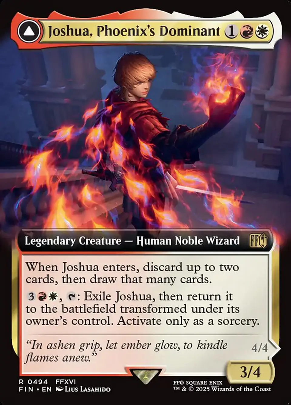 Joshua, Phoenix's Dominant // Phoenix, Warden of Fire (Extended Art) 1