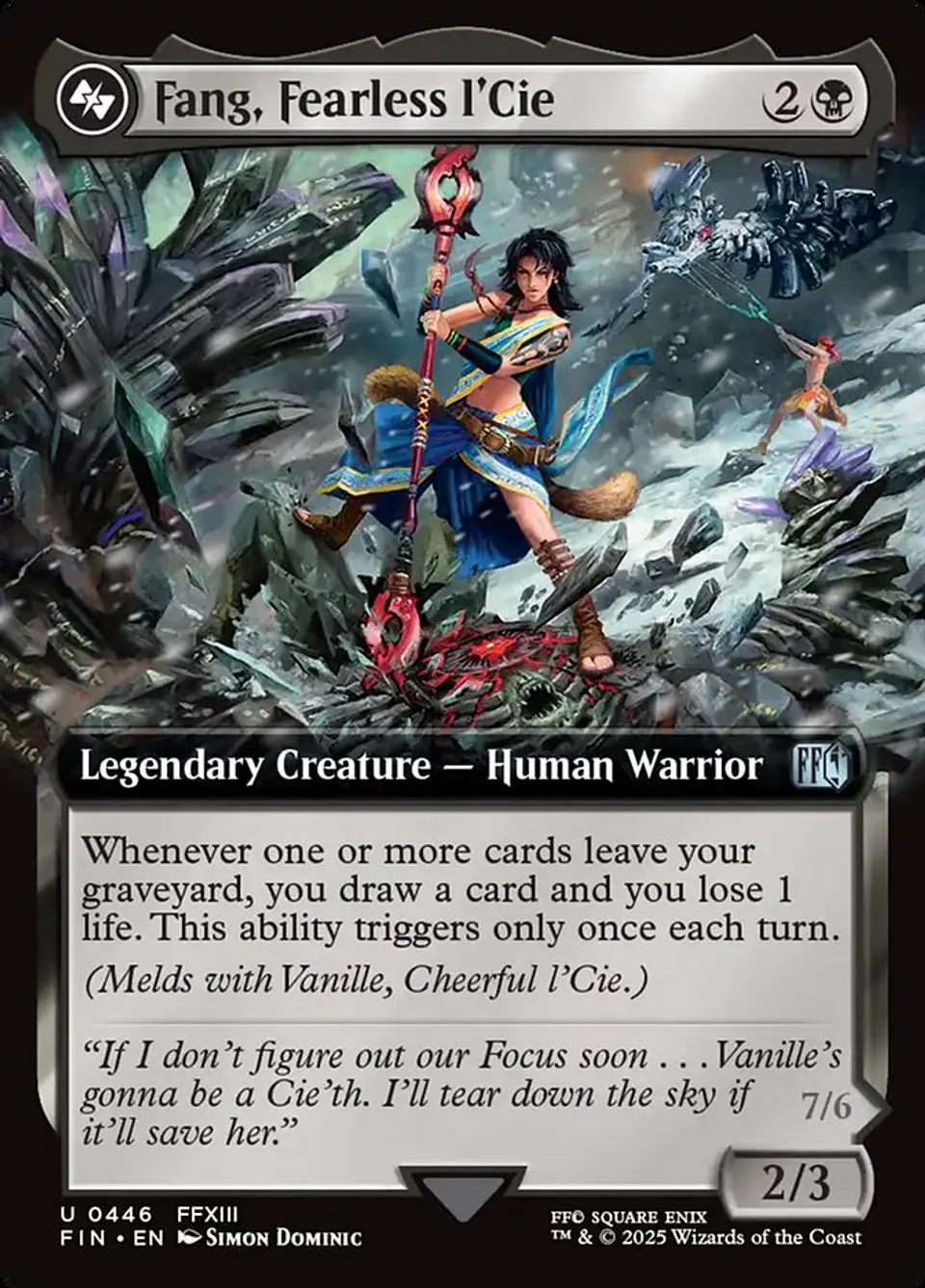 Fang, Fearless l'Cie (Extended Art) 1