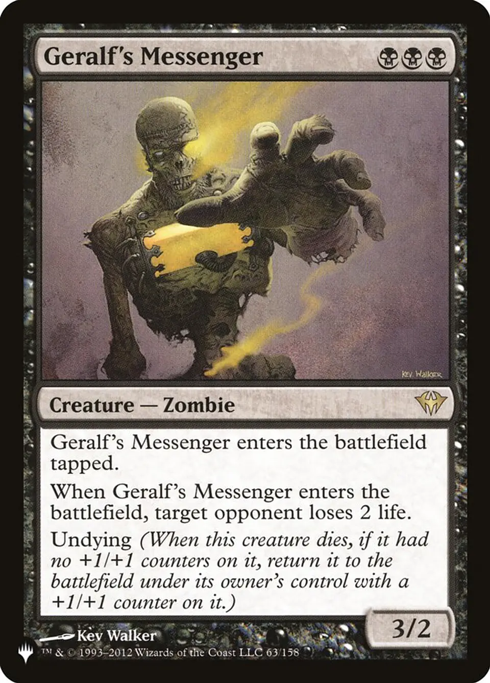 Geralf's Messenger (The List) 1