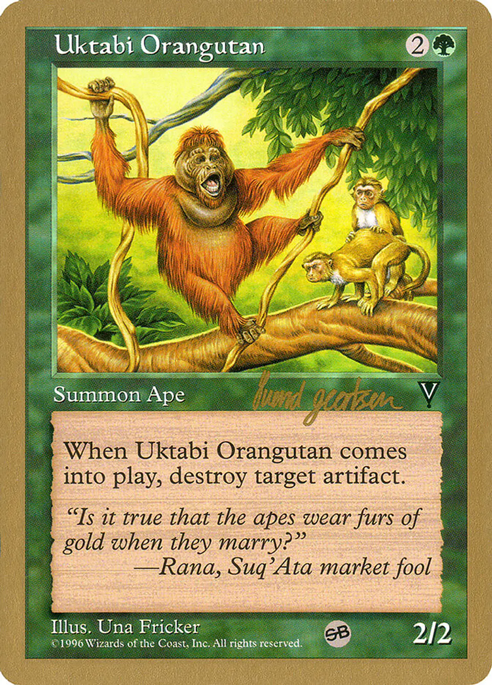 Uktabi Orangutan (Retro Frame) 1