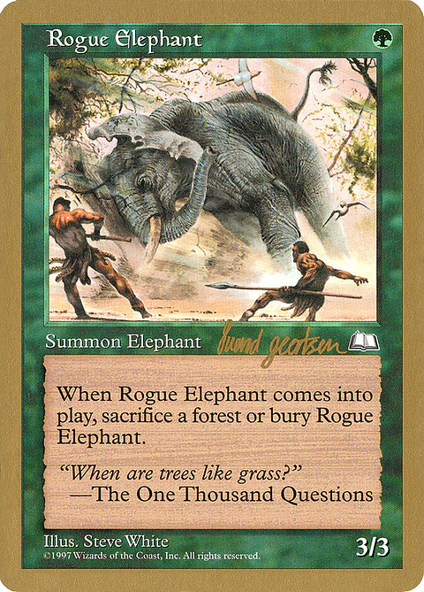 Rogue Elephant (Retro Frame)