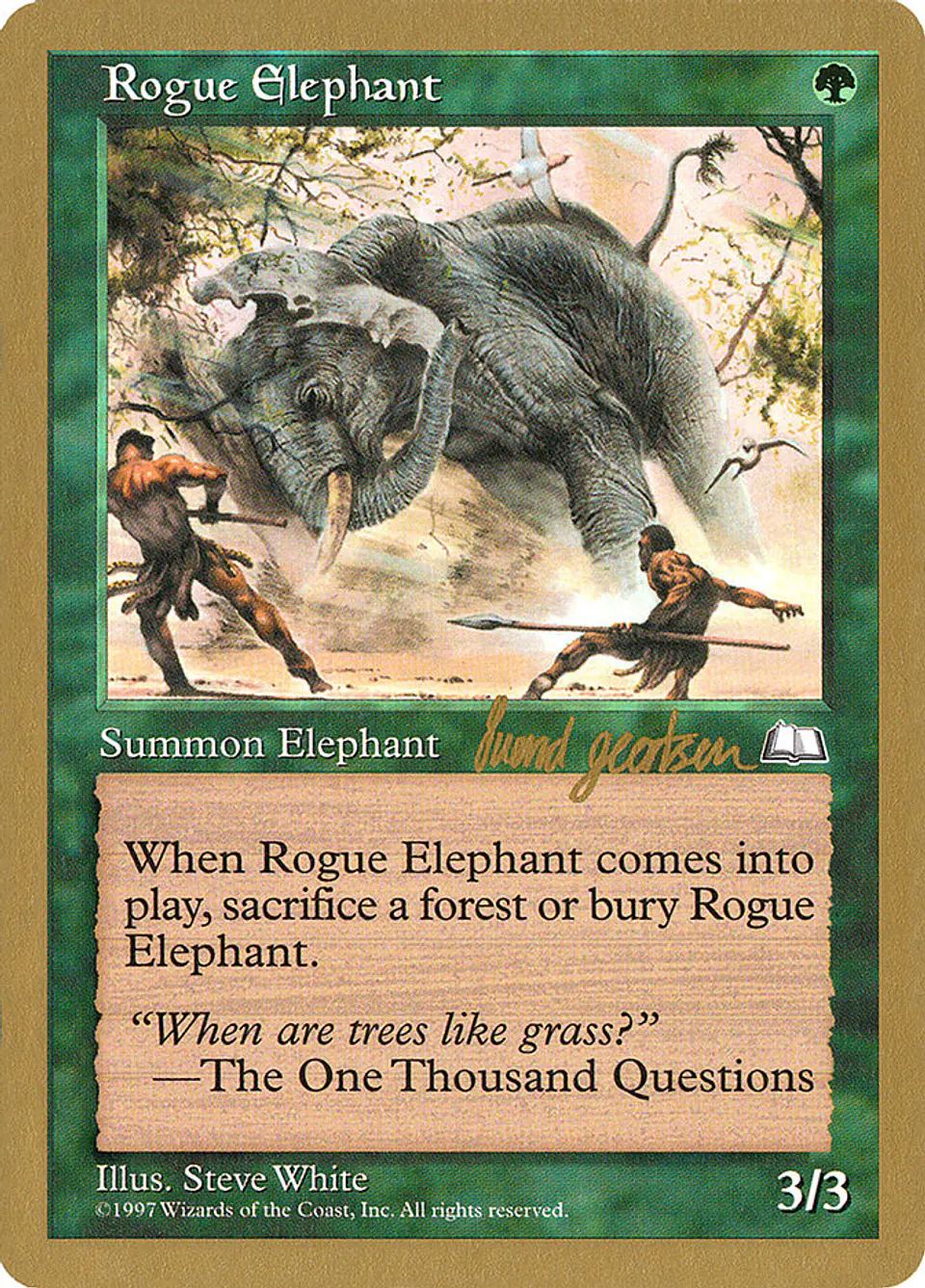 Rogue Elephant (Retro Frame) 1