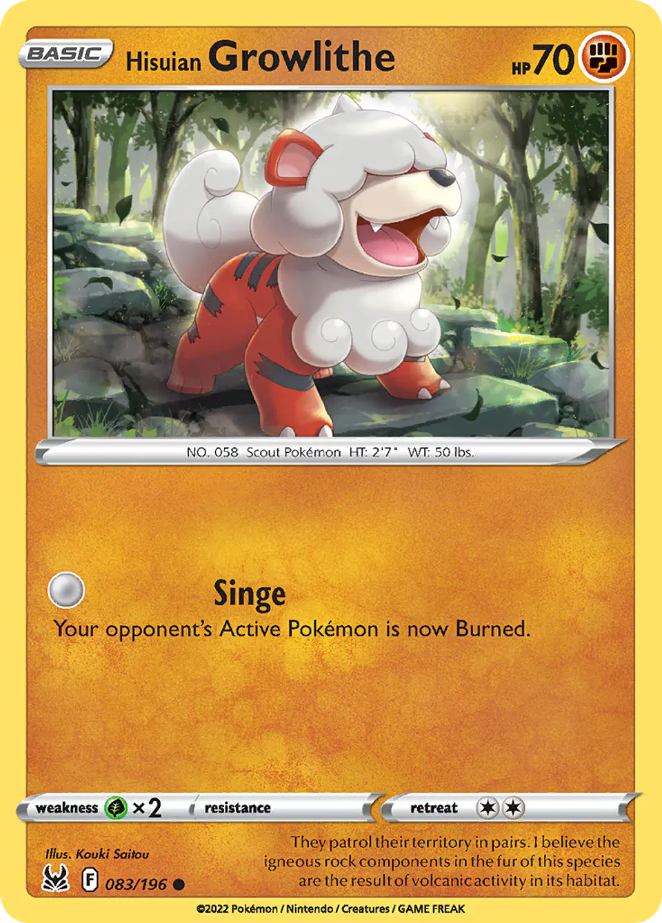Hisuian Growlithe 1