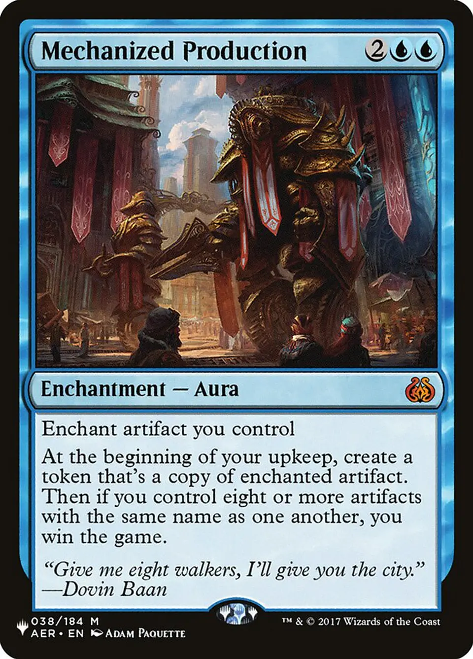 Mechanized Production (The List) 1