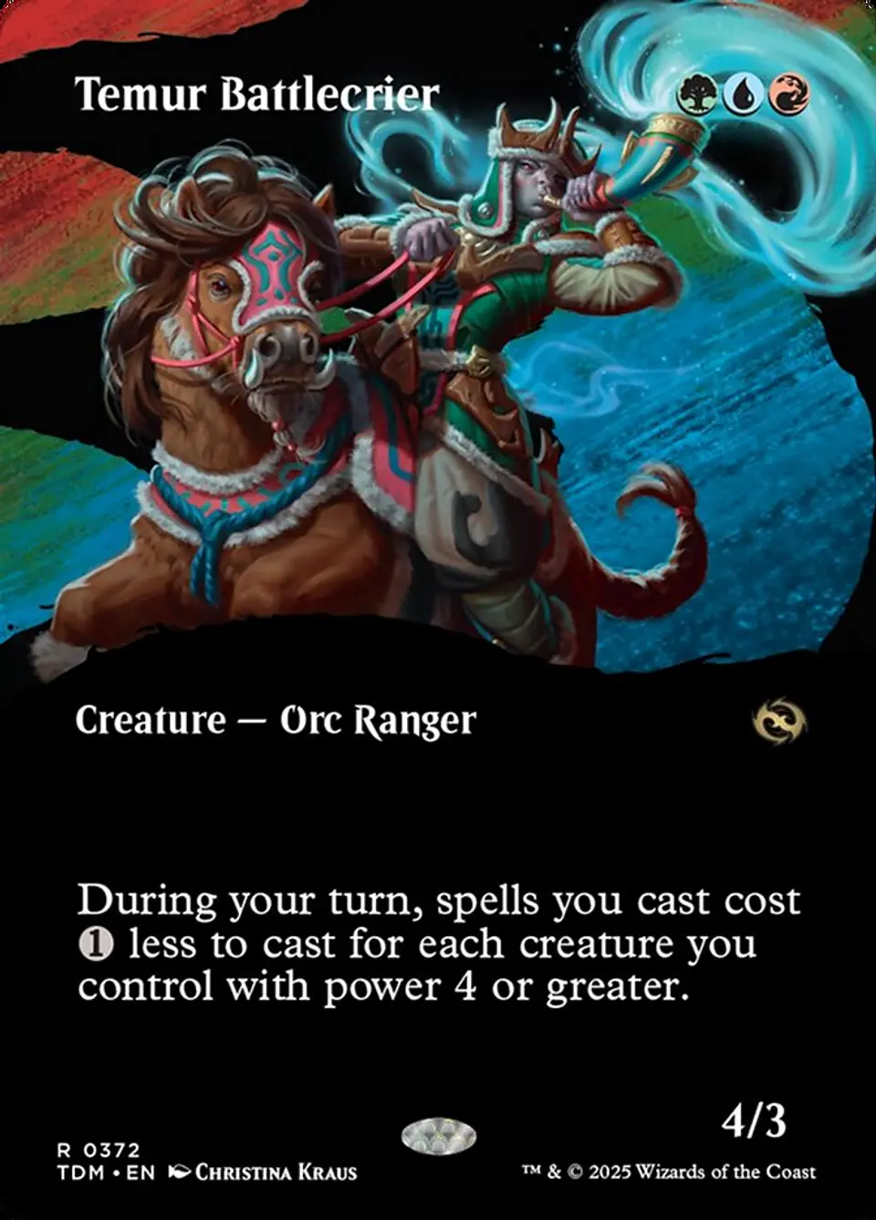 Temur Battlecrier (Borderless) 1