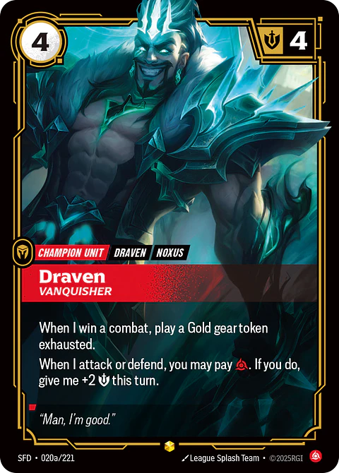 Draven - Vanquisher (Alternate Art)