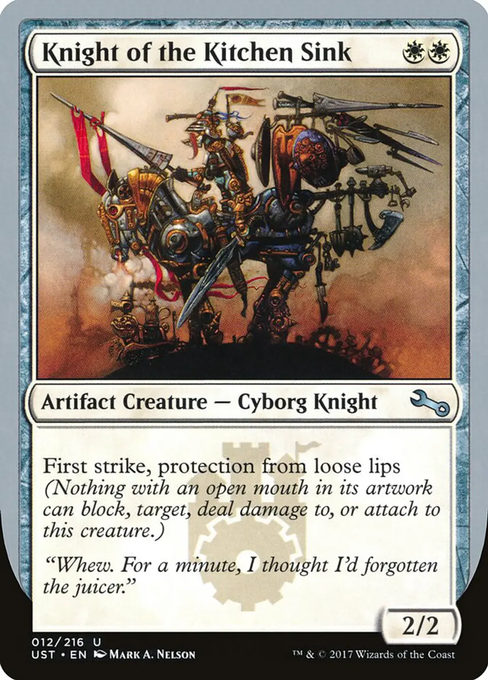 Knight of the Kitchen Sink 1