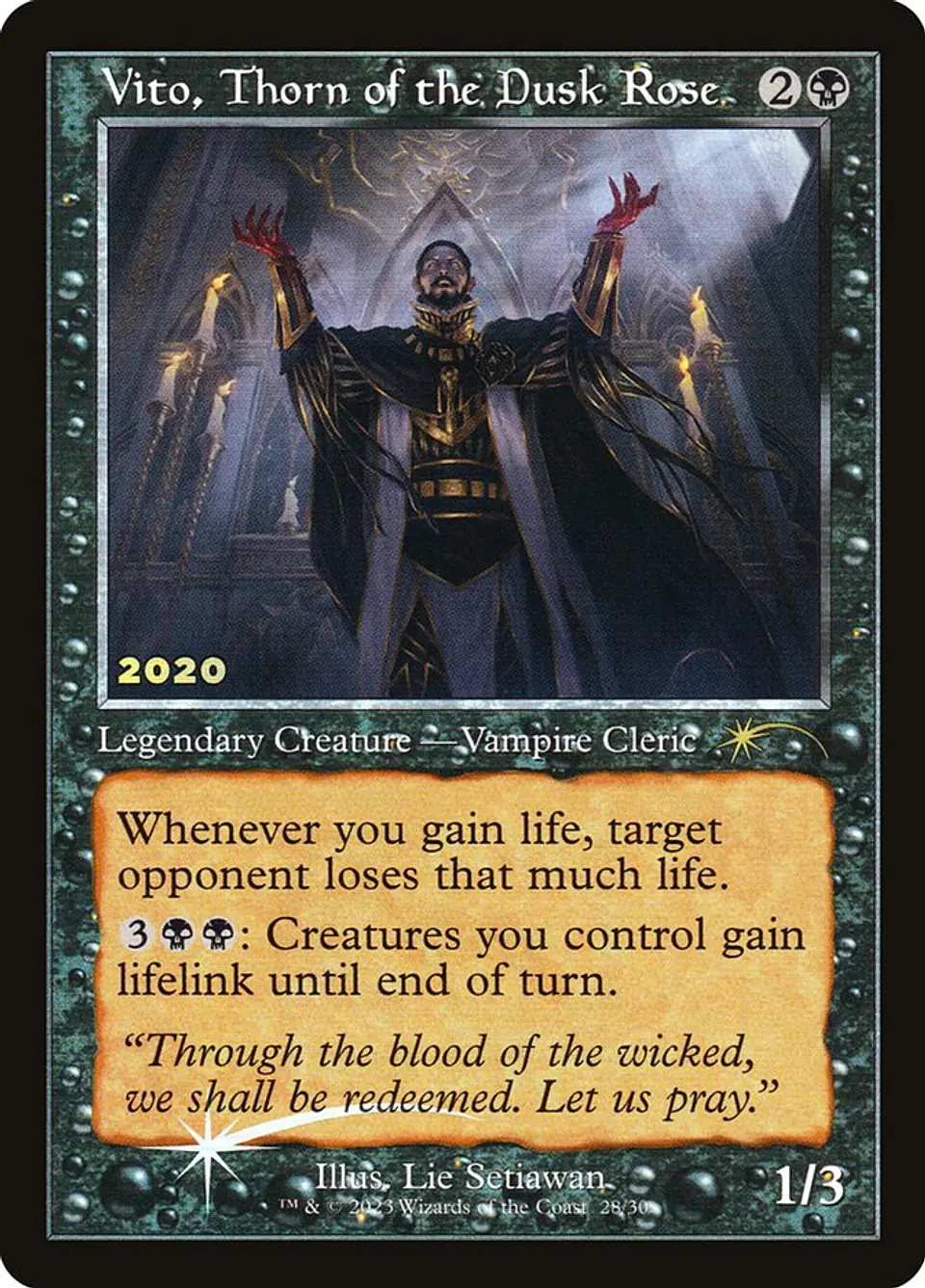 Vito, Thorn of the Dusk Rose (Promo) (Retro Frame) 1