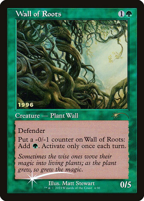 Wall of Roots (Promo) (Retro Frame)