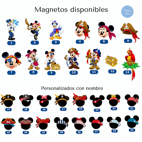 Pack Imanes Pirata