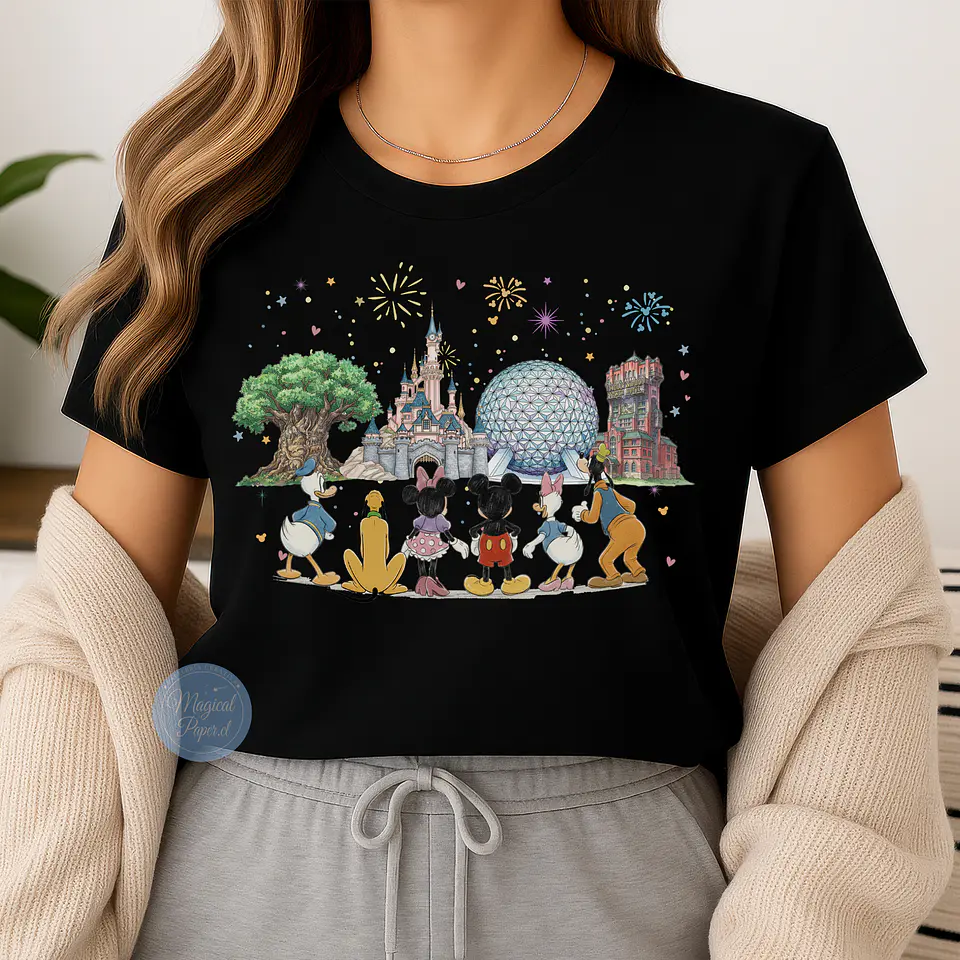 Polera 4 parques Disney Word 1