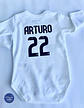 Body Personalizado estilo camiseta de Fútbol para Bebé  - Miniatura 2
