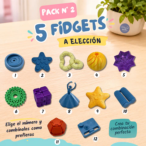 Pack de 5 Fidgets a Elección