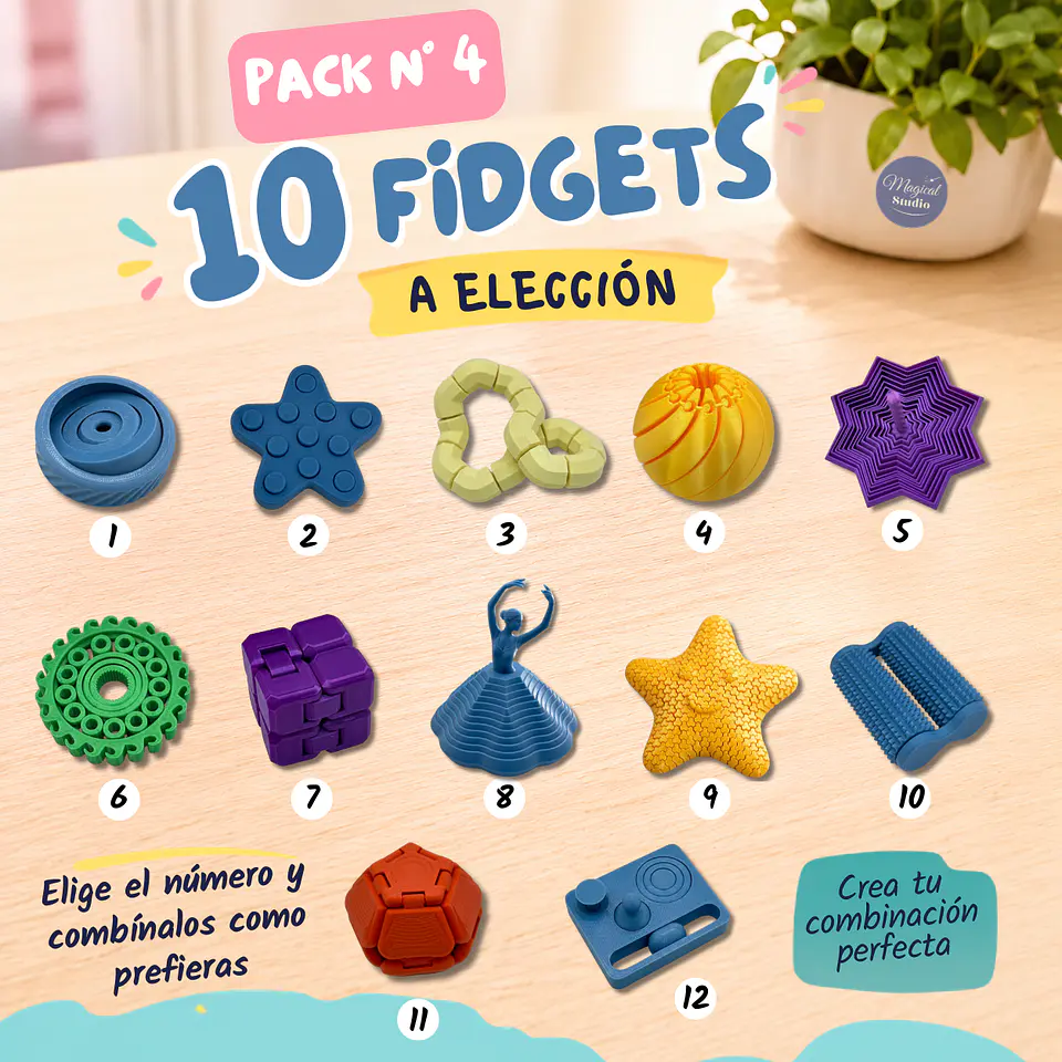 Pack de 10 Fidgets a Elección 1