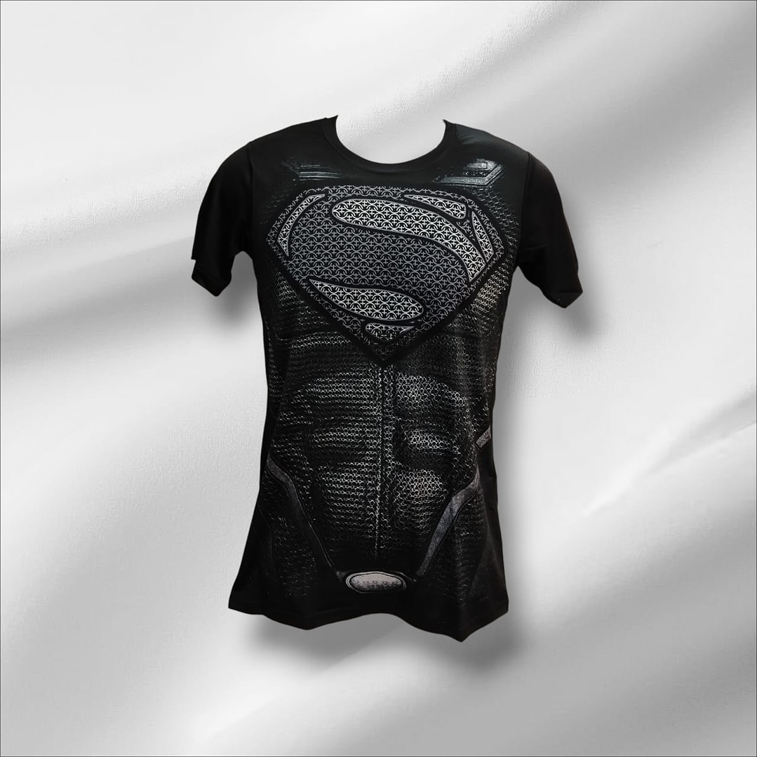 Super Man Black M/corta 1