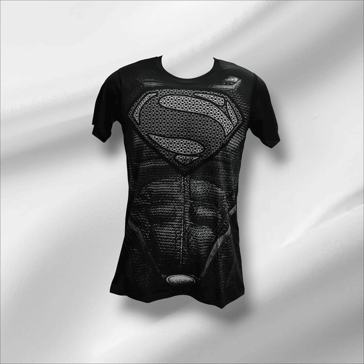 Super Man Black M/corta 1