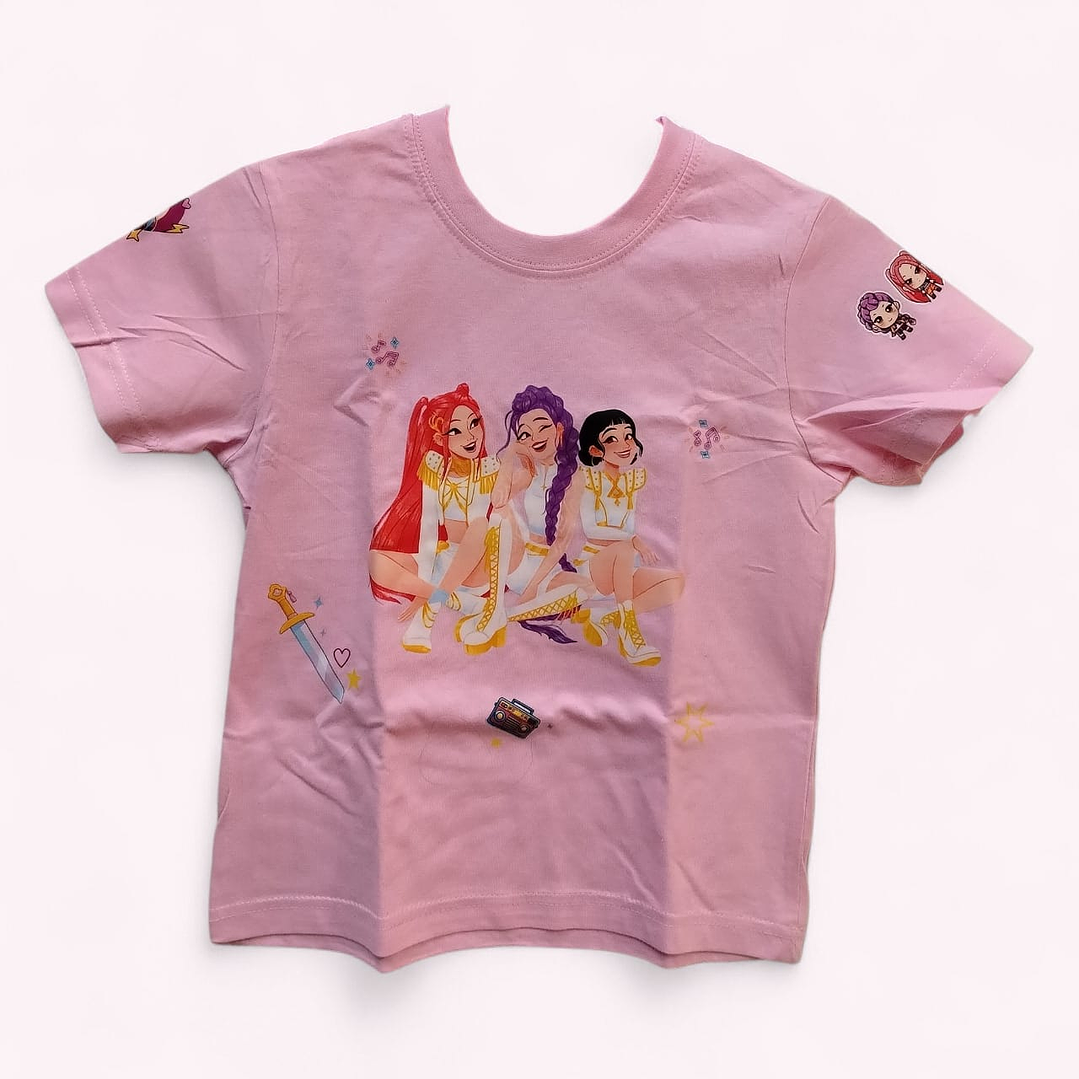 Polera guerreras K-pop Dorada  1