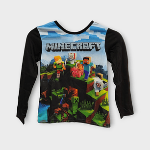 Polera Minecraft M/larga