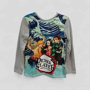 Polera Demon Slayer M/larga