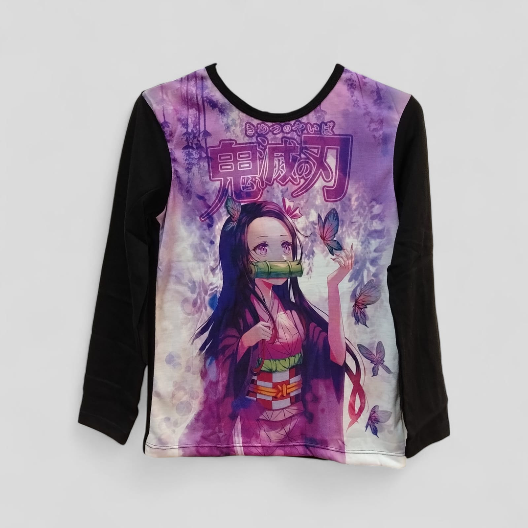 Polera  Kimetsu no Yaiba M/larga 1