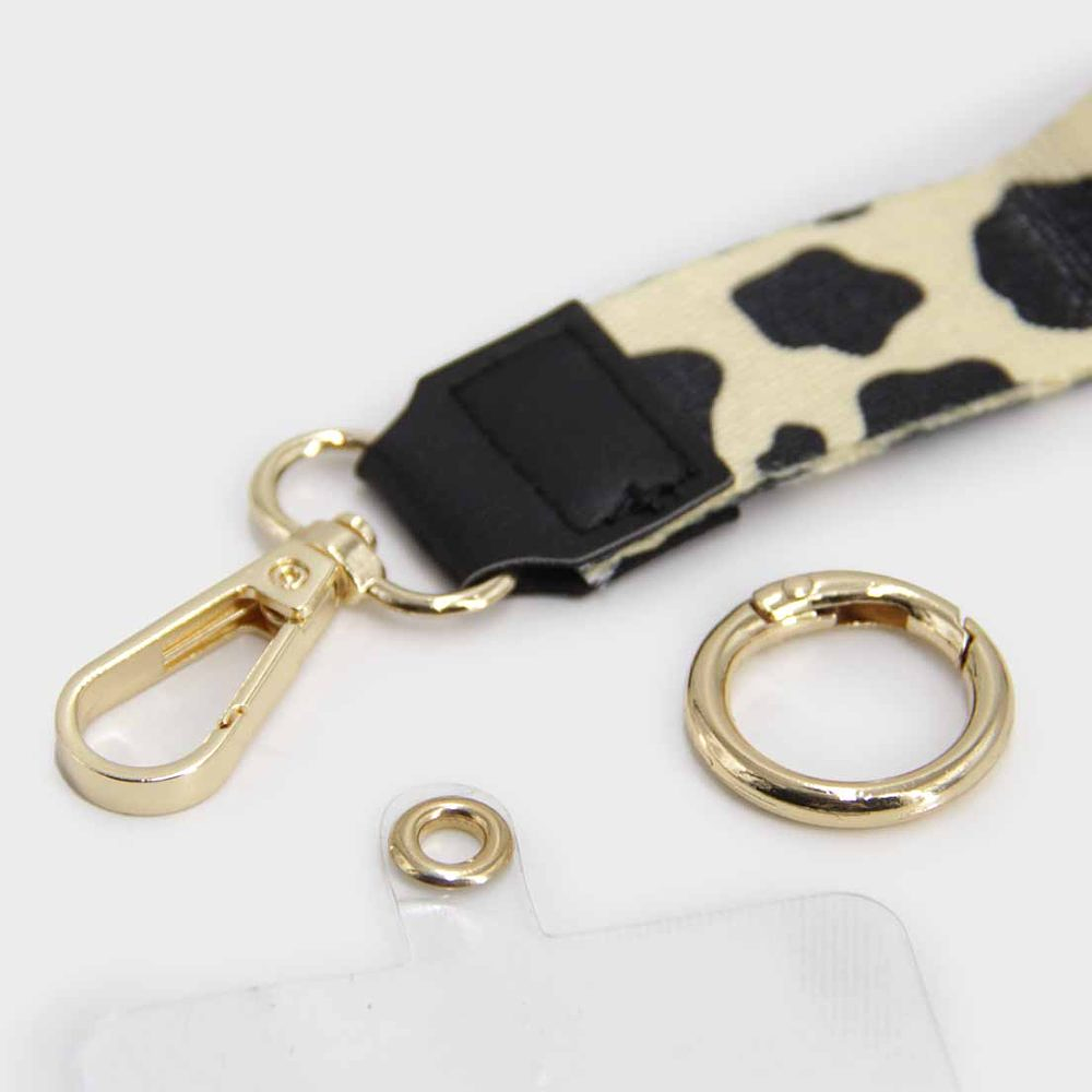 Strap para celular Cow Crema