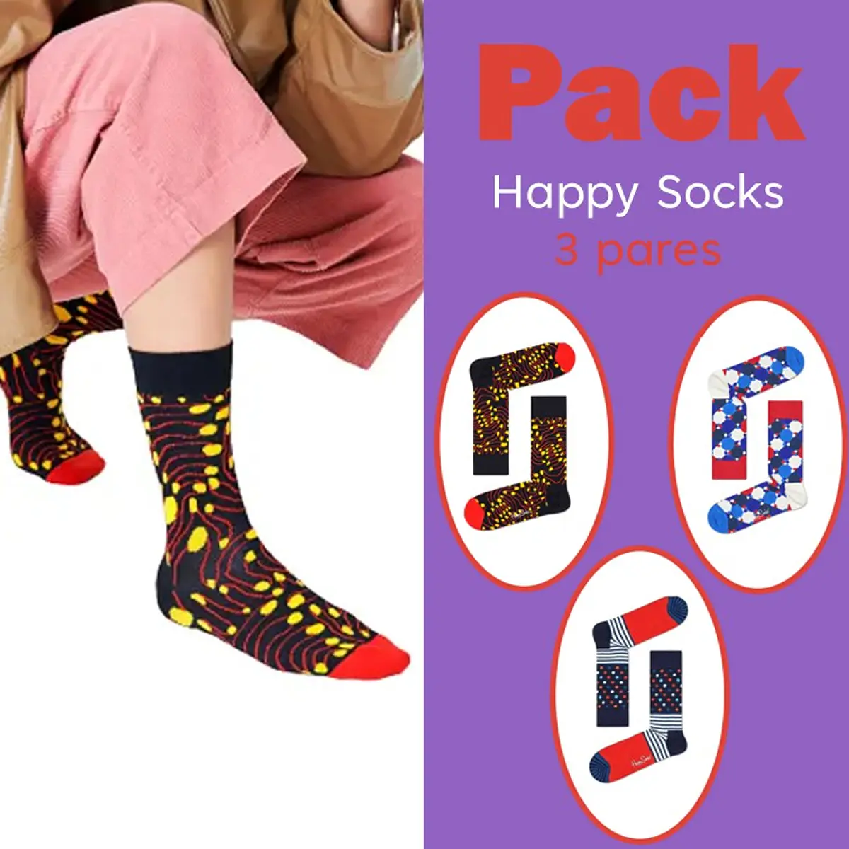 Packs Happy Socks
