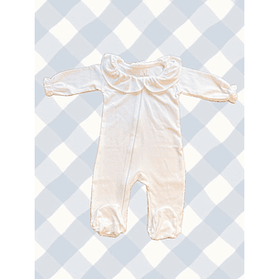 Pijama Blanco Cuello Volado