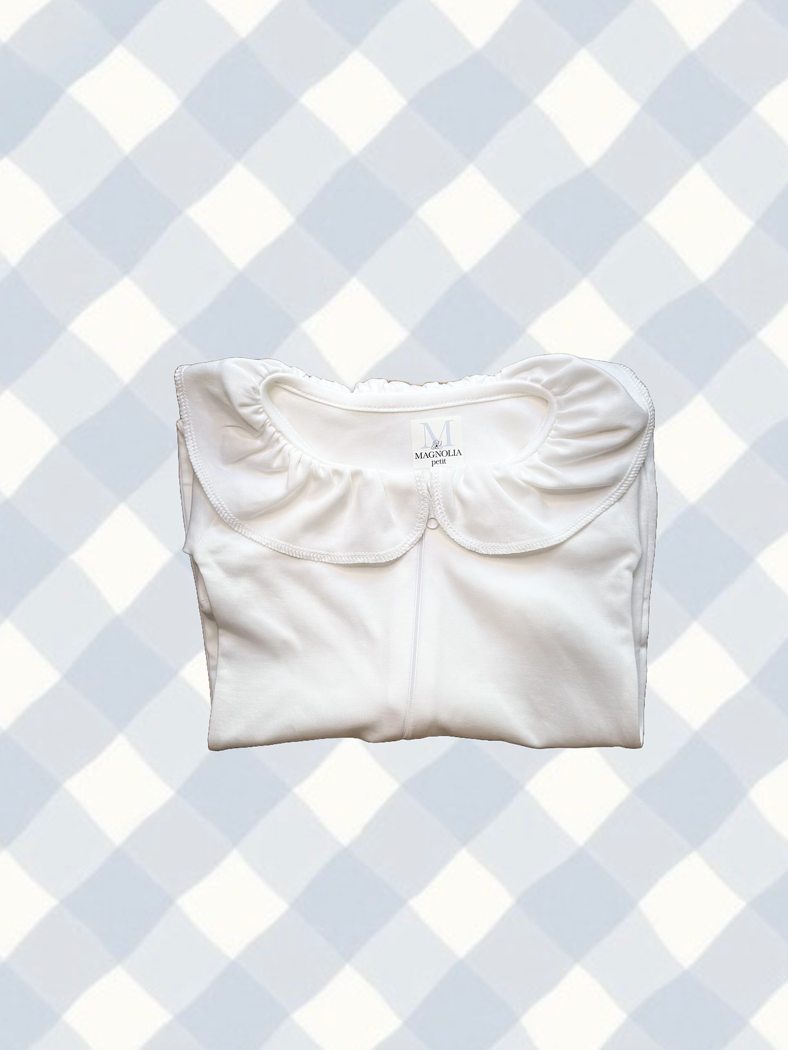 Pijama Blanco Cuello Volado 3