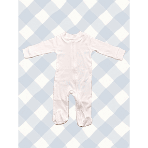 Pijama Blanco Con Cuello Mao