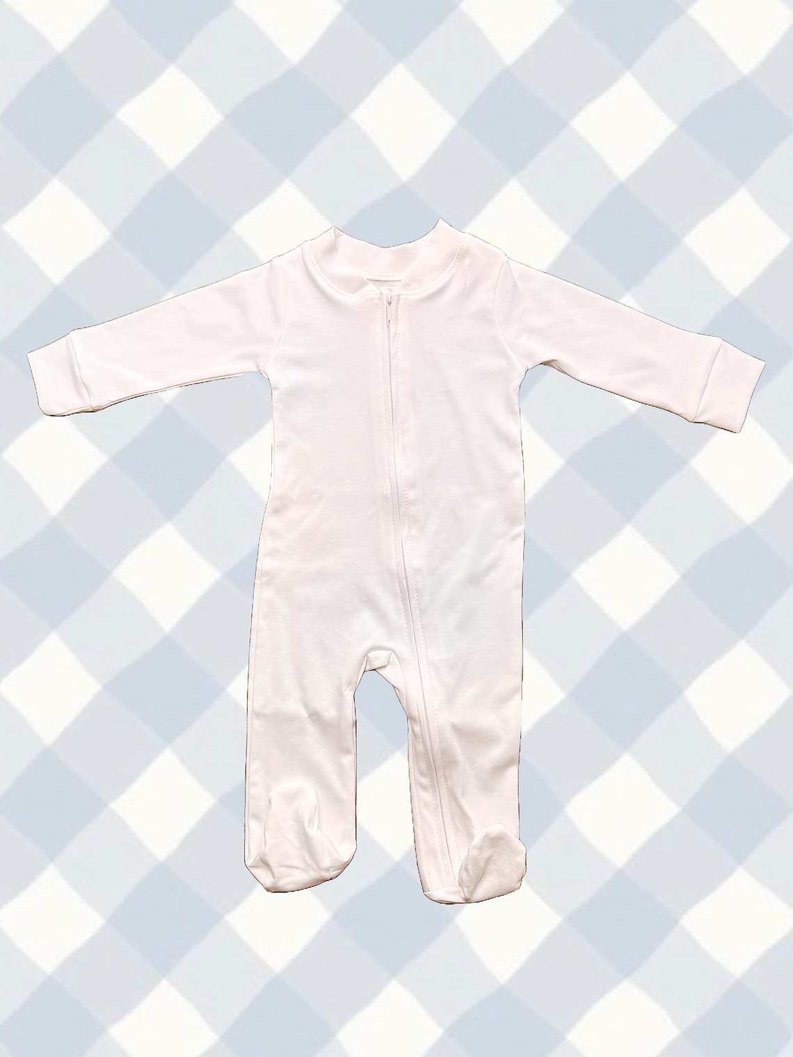 Pijama Blanco Con Cuello Mao 1