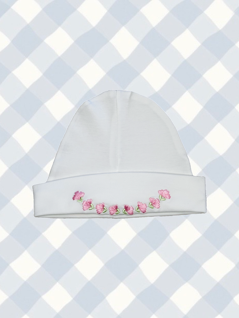 Gorro Algodón Pima Flores  1