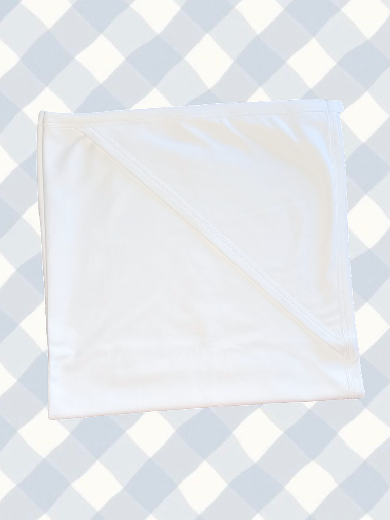 Colcha de Algodón Pima Blanca 1