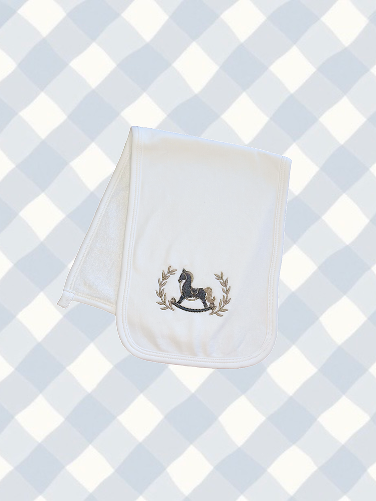 Hombrera Algodón Pima Caballo Gris 1