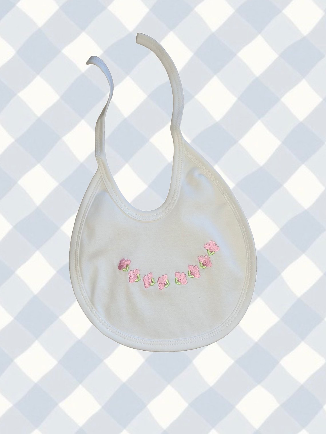 Babero Algodón Pima Flores 1