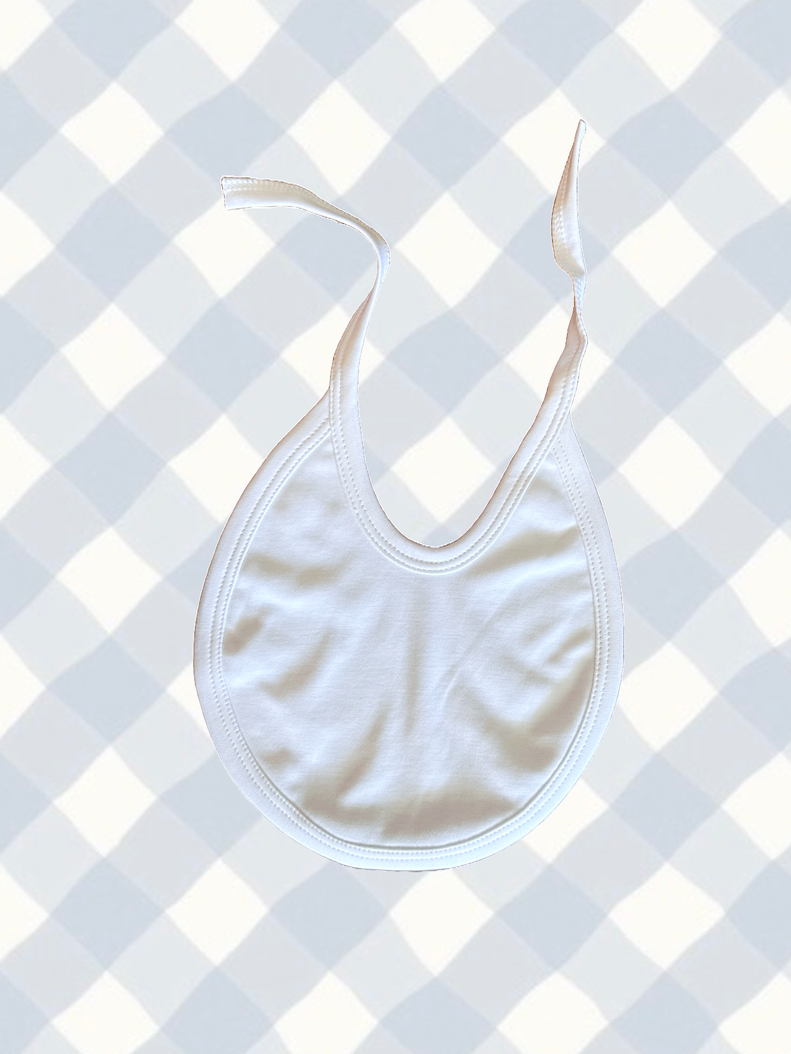 Babero Algodón Pima Blanco 1