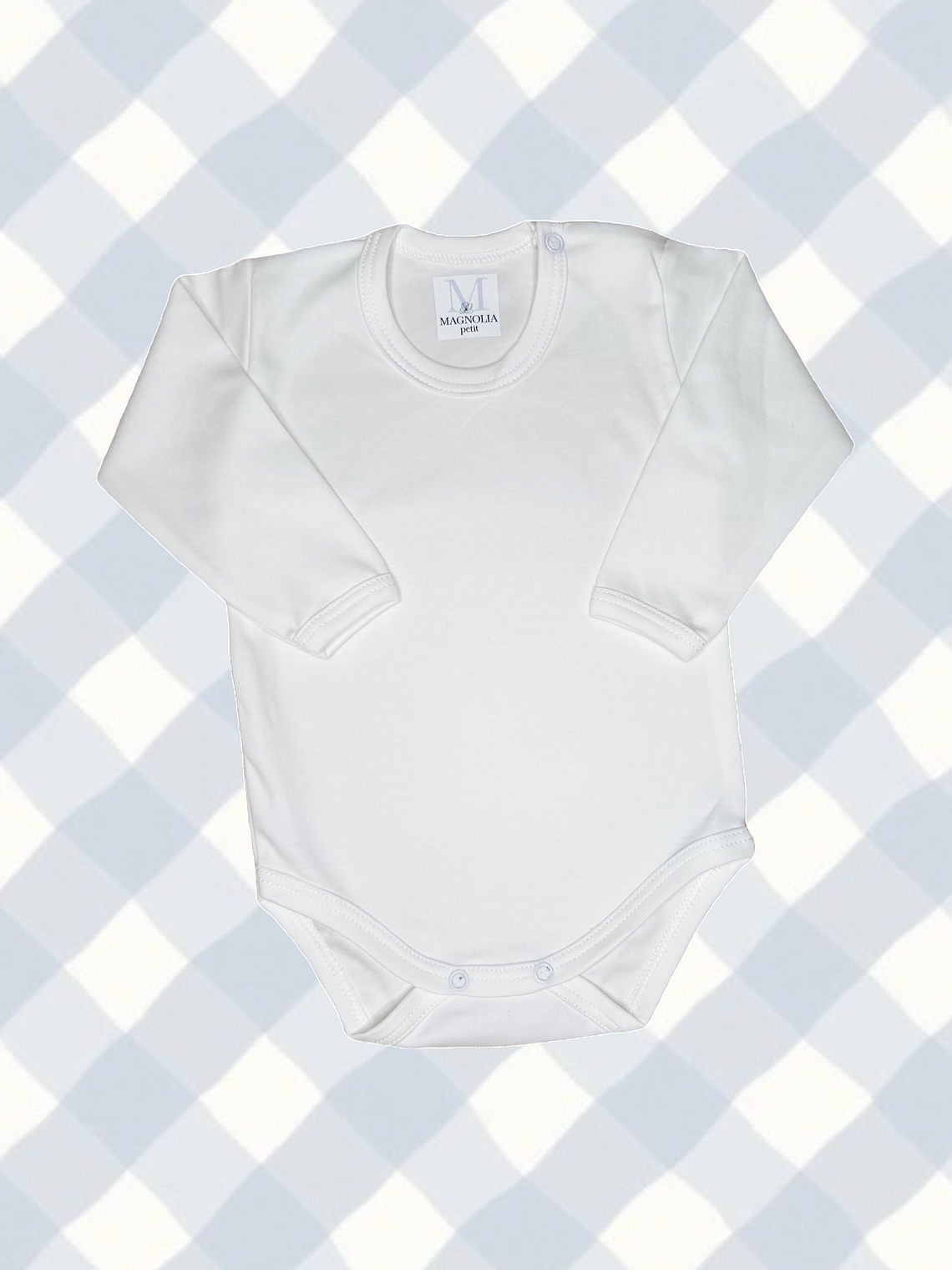 Body Manga Larga Algodón Pima  1