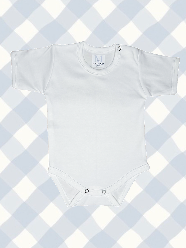 Body Manga Corta Algodón Pima 1