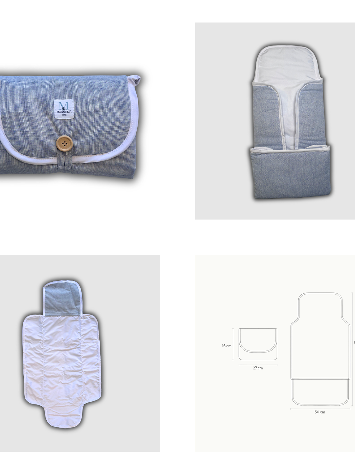 Mudador portátil Lino Celeste 2