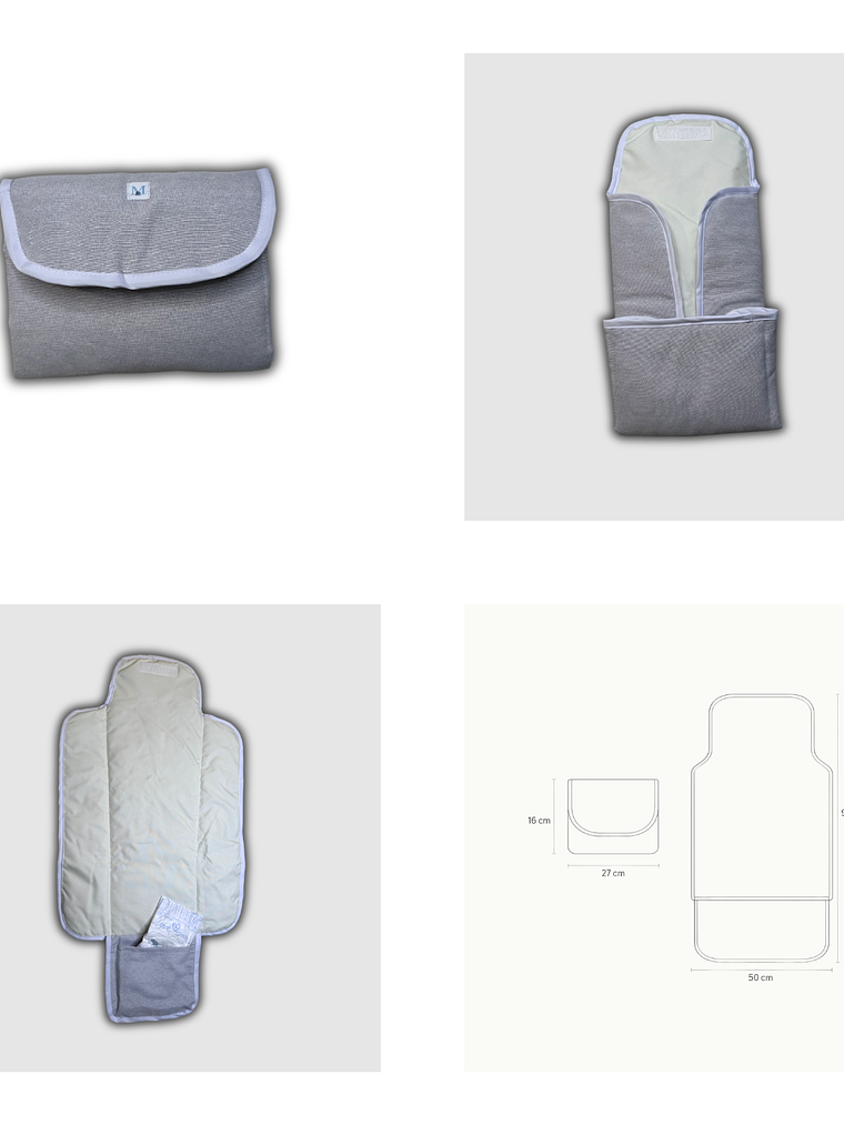 Mudador Portátil Gris 2