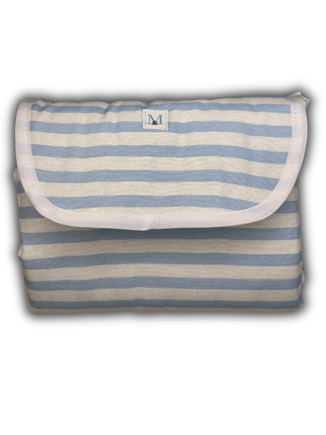 Mudador Portátil Líneas Celeste 1