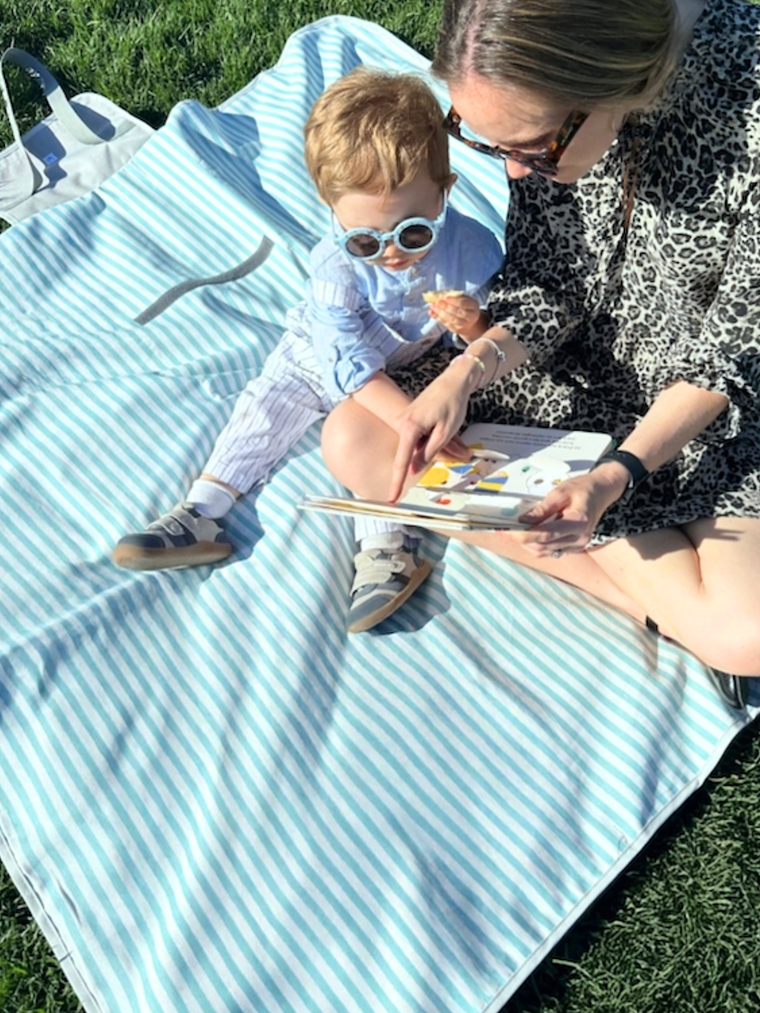 Manta de Picnic Líneas Verdes 3